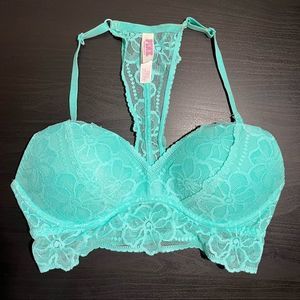 Victoria’s Secret PINK Push-up racerback mint color bra